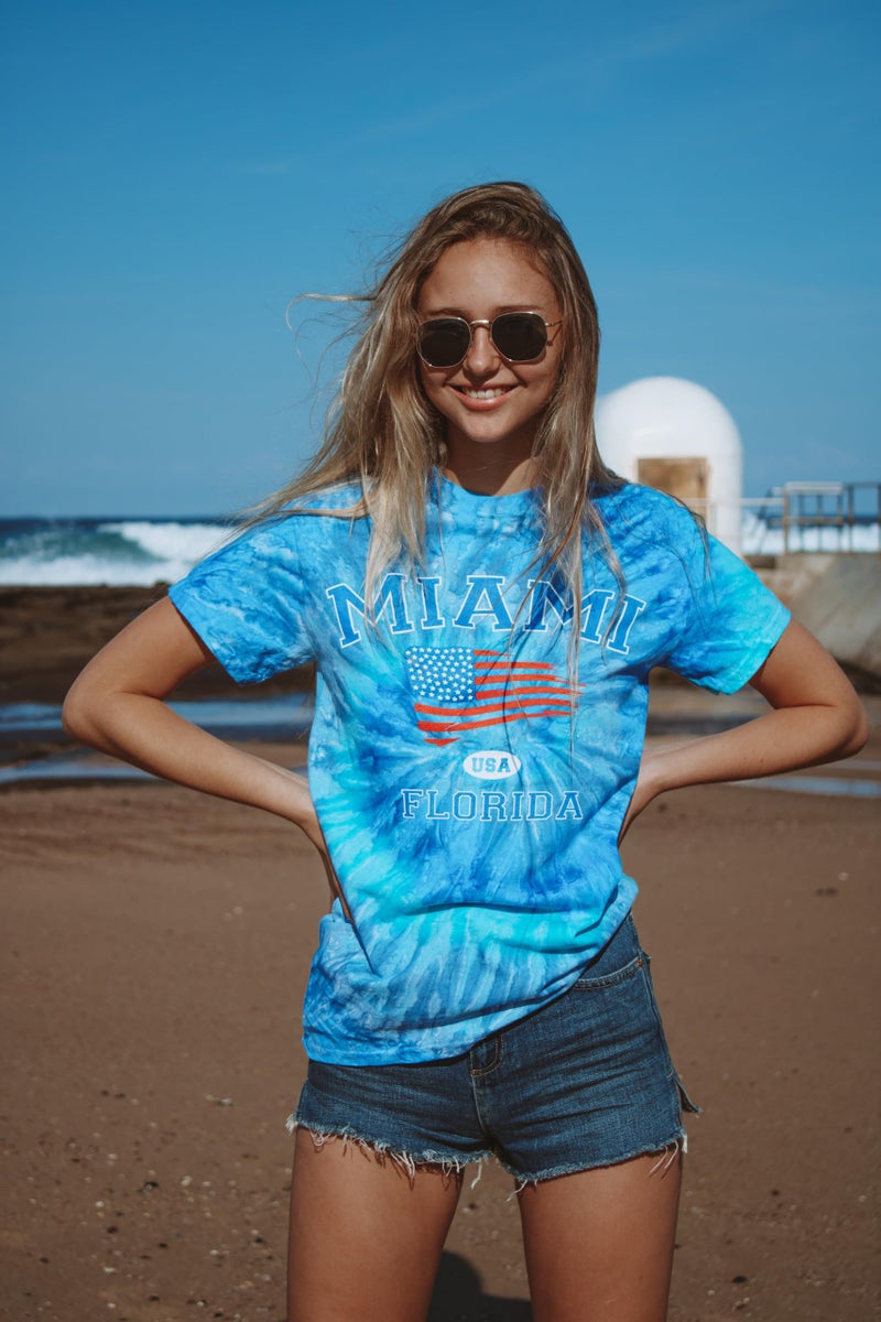 Colortone 100% Cotton Pigment Tie Dye T-Shirt for Women and Men, X-Large, Blue Jerry - Image 2